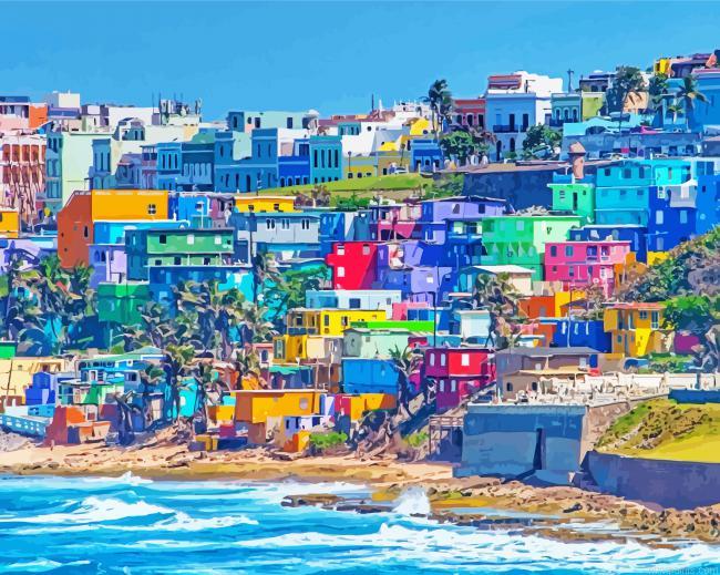 Puerto Rico Colorful Buildings Painting by Numbers.jpeg