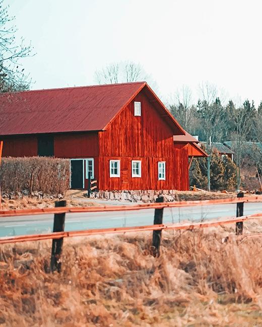 Red Barn In Field Painting by Numbers.jpeg