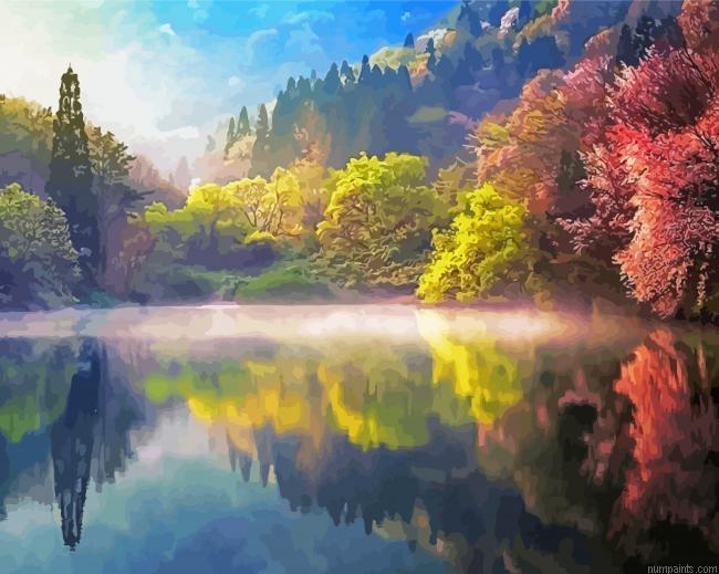 Spring In korea Landscape Painting by Numbers.jpeg