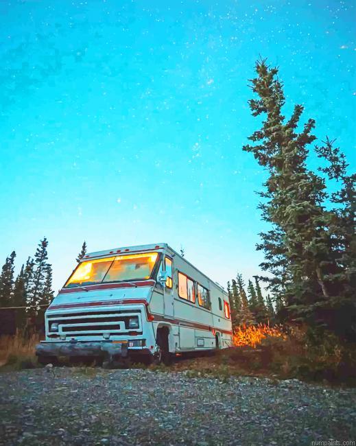 Van Rv With Night Sky View Painting by Numbers.jpeg