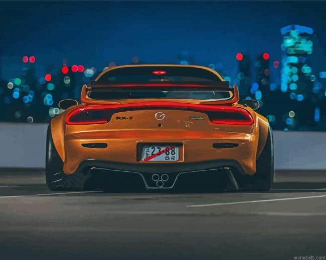 Yellow Mazda RX 7 Painting by Numbers.jpeg
