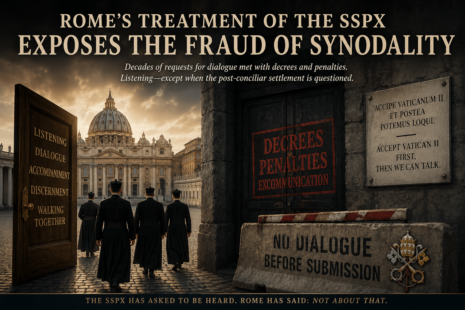 Rome’s Treatment of the SSPX Exposes the Fraud of Synodality
