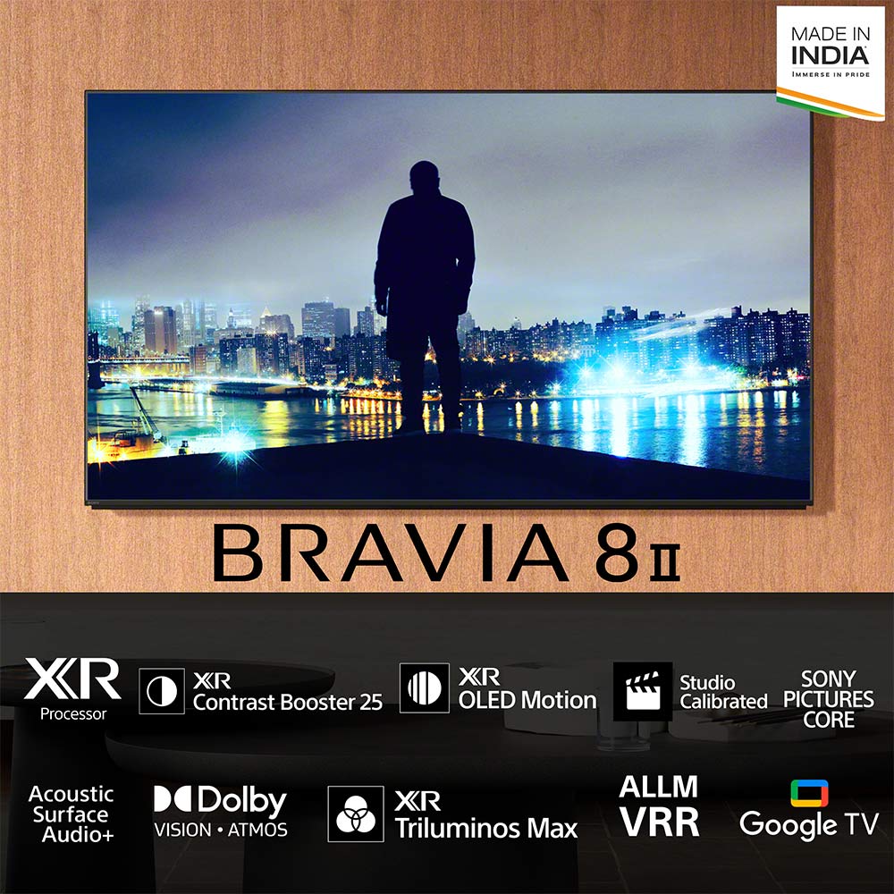 Televizorius SONY BRAVIA 8 II | „XR Processor“ | OLED | „4K Ultra HD 55 Inch