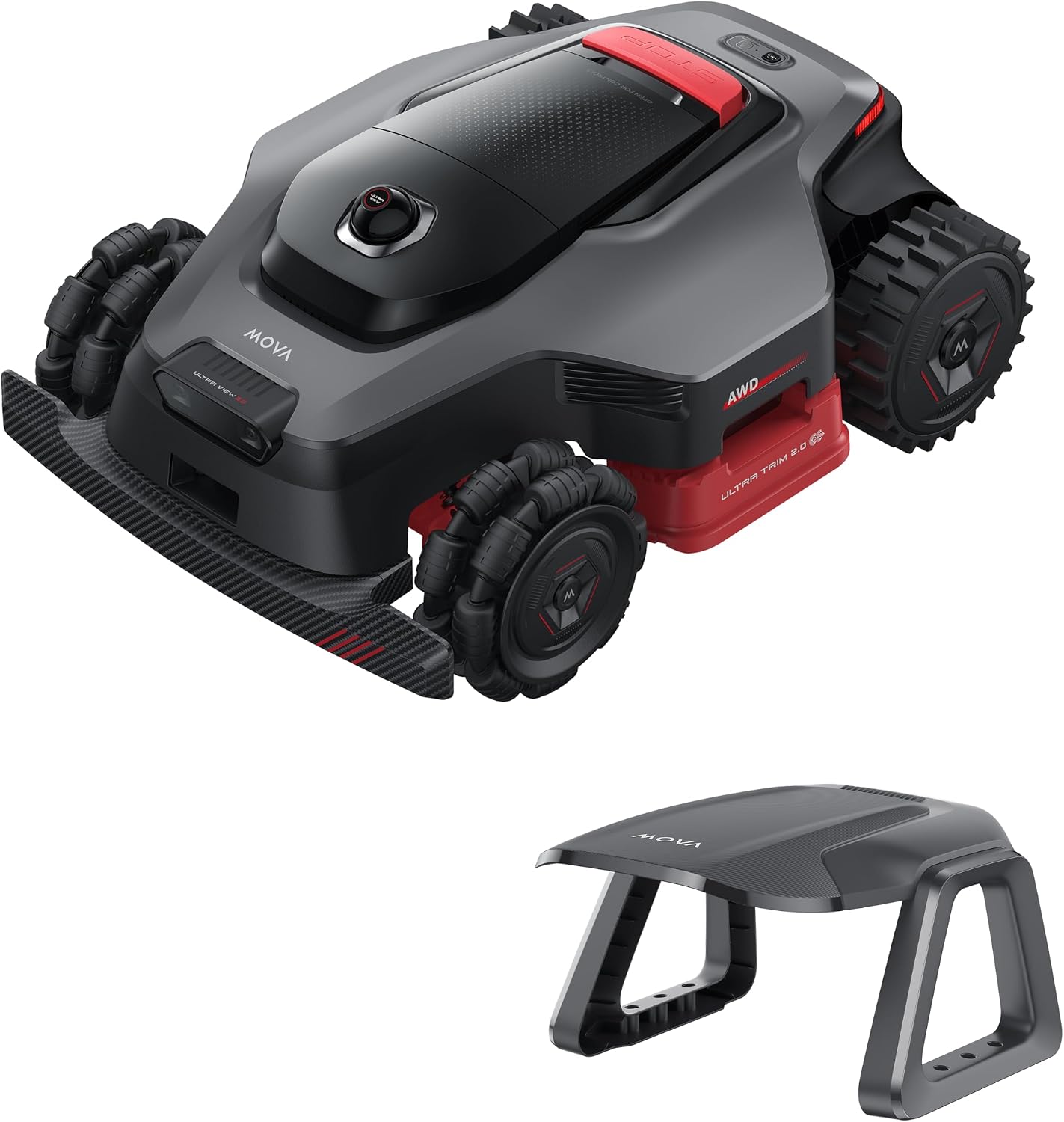 Belaidis vejos pjovimo robotas MOVA LiDAX Ultra 1000 AWD Flex+ garazas DOVANA