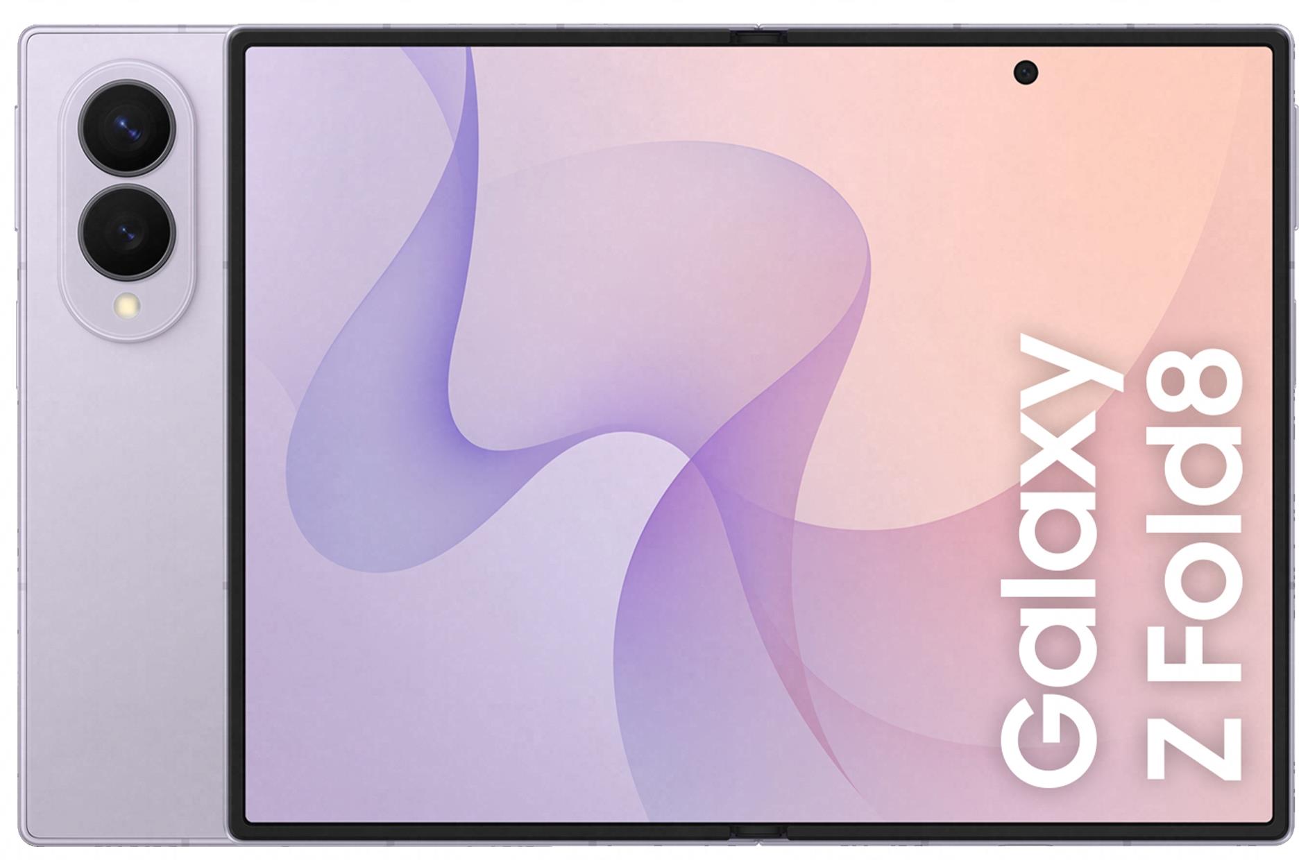 Planšetinis kompiuteris Samsung Galaxy Fold8 5G 512GB Lavender (Rožinis)