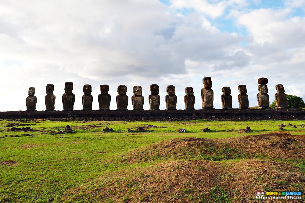 復活節島｜Ahu Tongariki．15個摩艾排排站