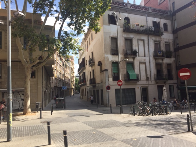 A plaza by our school