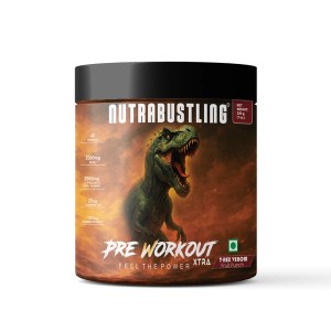 Nutra Bustling Pre Workout Xtra 200g | 40 Servings | T-Rex Venom Fruit Punch