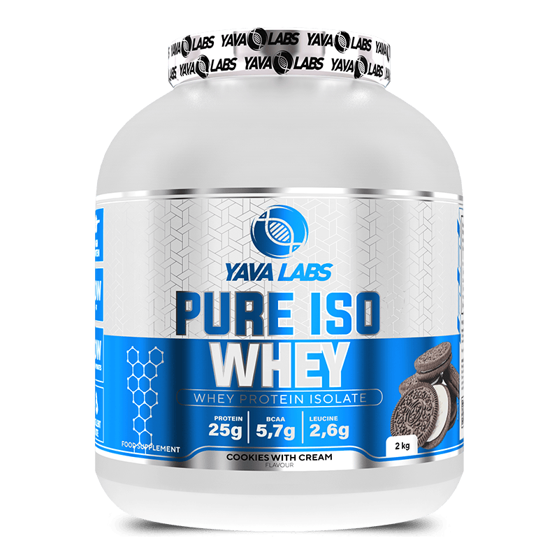 Yava labs Pure iso 66serving cockies with Cream يافا لابز بيور ايسو