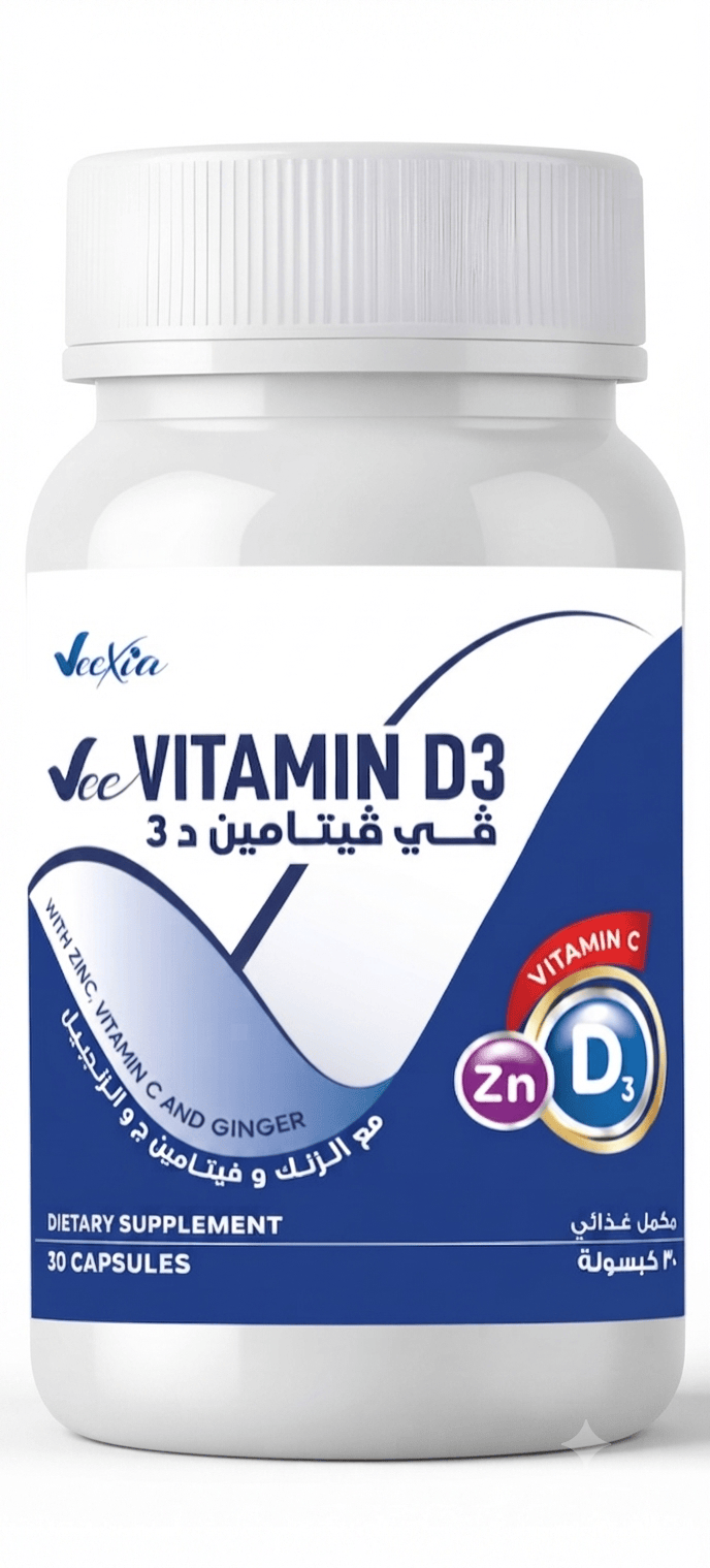 Vee Vitamin D3+Zinc 30 capsules