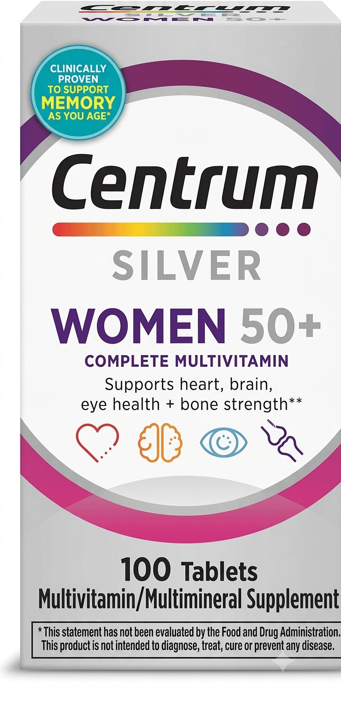 Centrum silver women 50+  سنترم للسيدات 100قرص