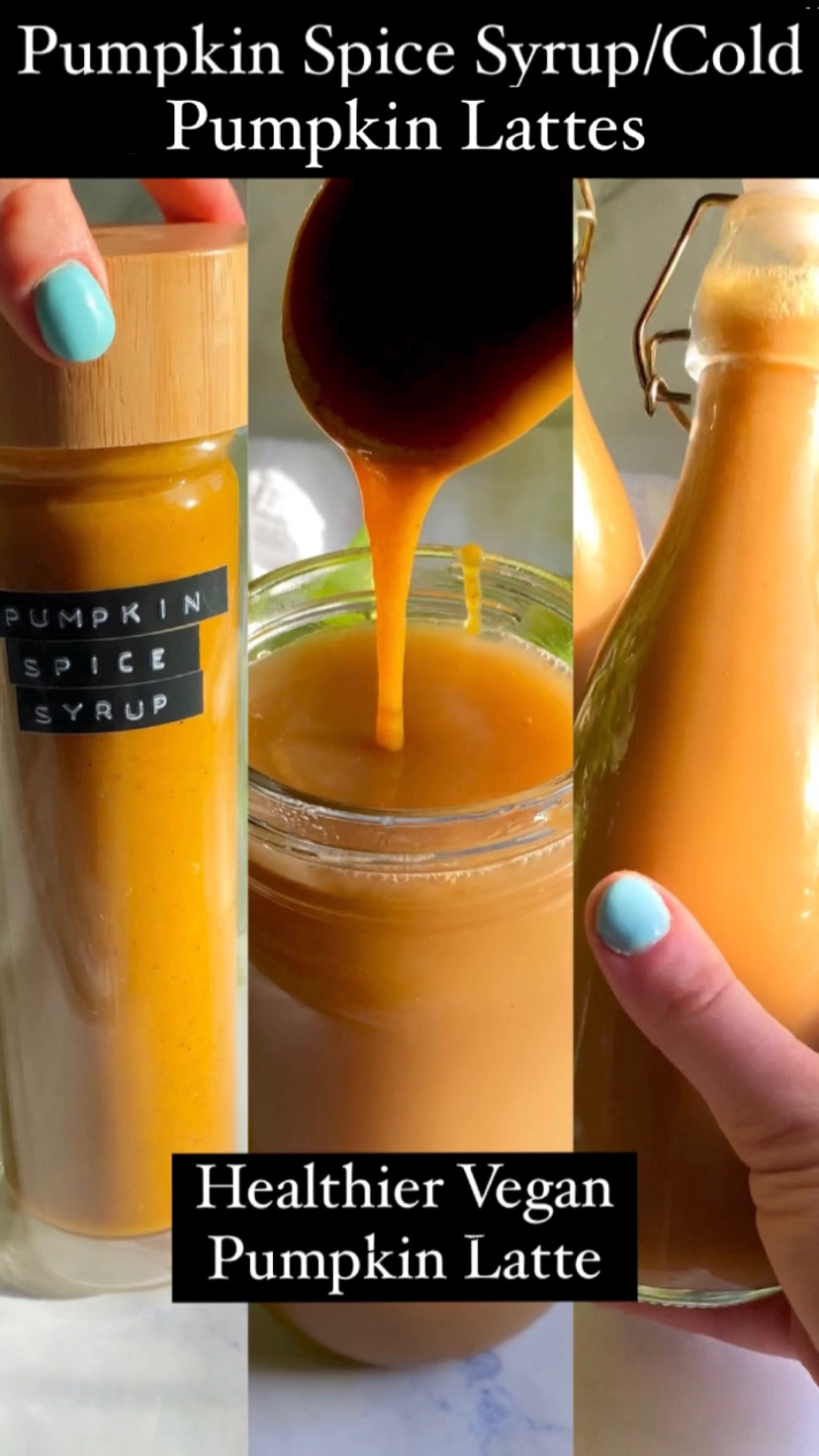 Healthy Vegan Pumpkin Spice Syrup