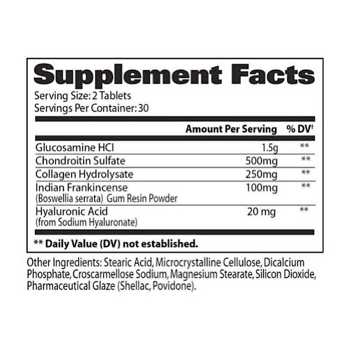 Ingredientes clave en GAT Sport Joint Support.
