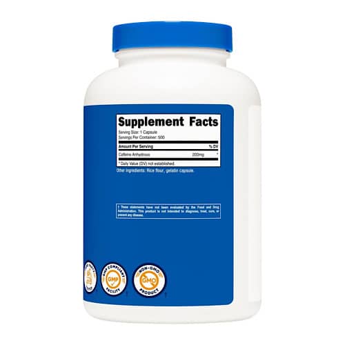 Nutricost Caffeine 200 mg, 30 caps
