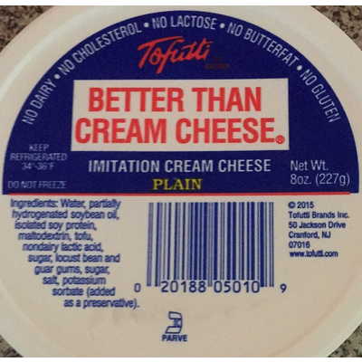 Original recipe yields 8 servings. Calories In Imitation Cream Cheese Plain From Tofutti