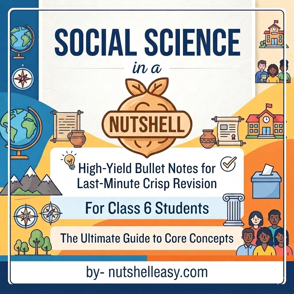 Social Science in a Nutshell!  High-Yield Bullet Notes for Last-Minute Crisp Revision (Class 6) e-book