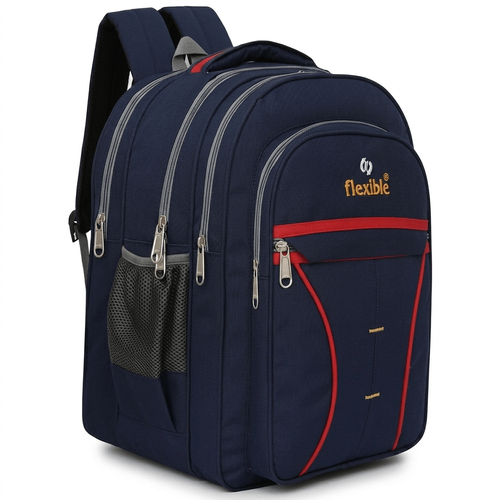 60L Large 3-Compartment Spacious Durable School Bag For 5Th To 10Th Class
