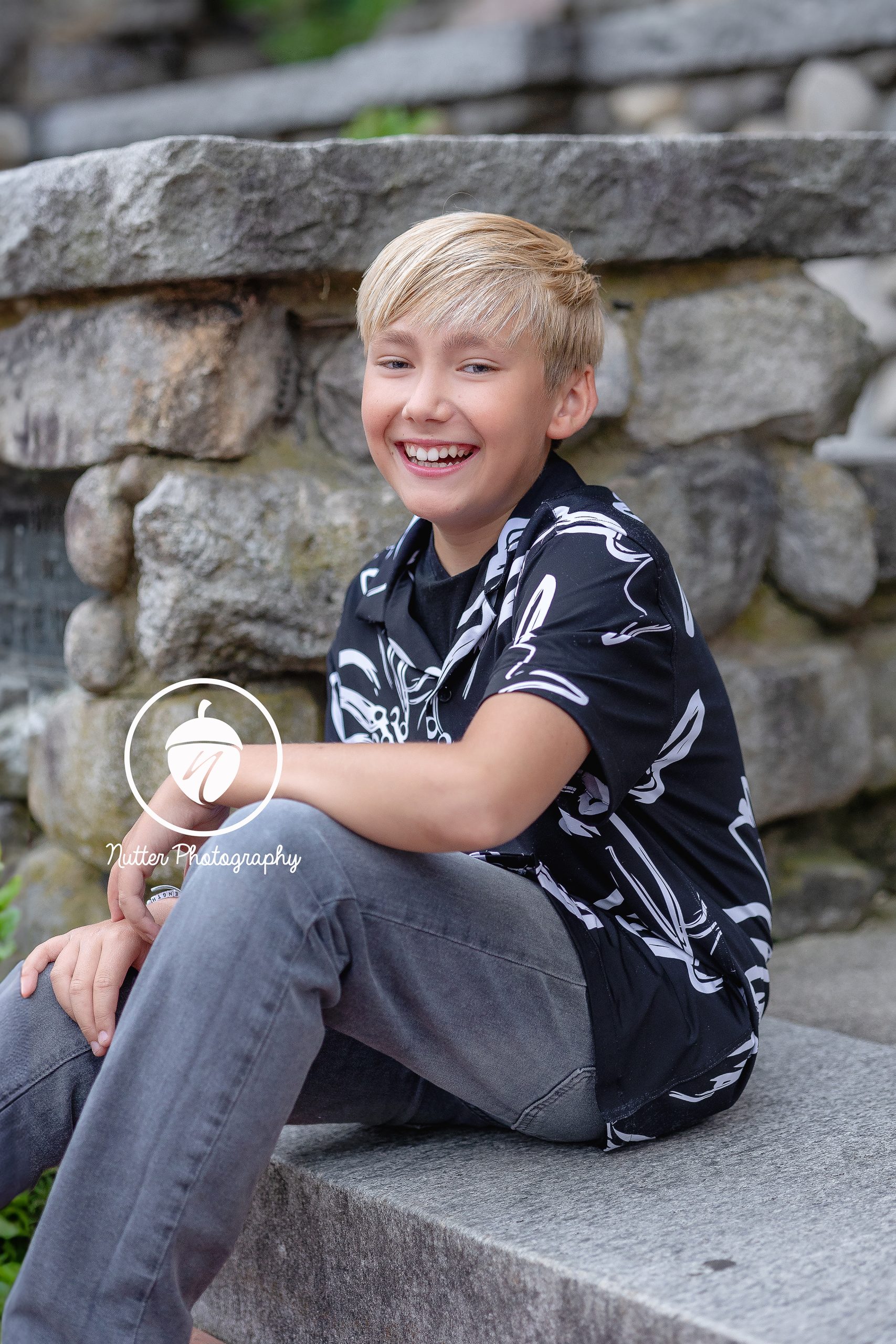 portrait of young man at greely park