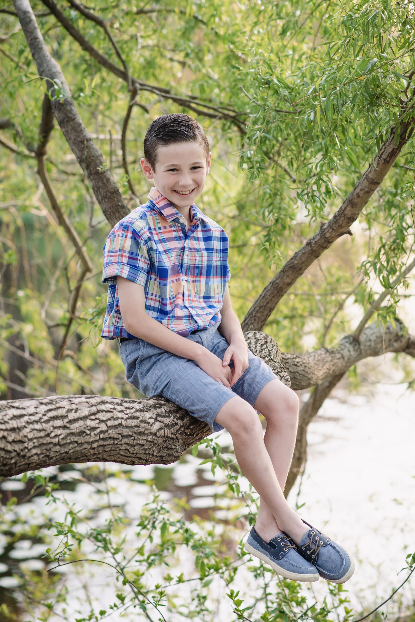 portrait of middle son during family photo shoot - Londonderry Photographer