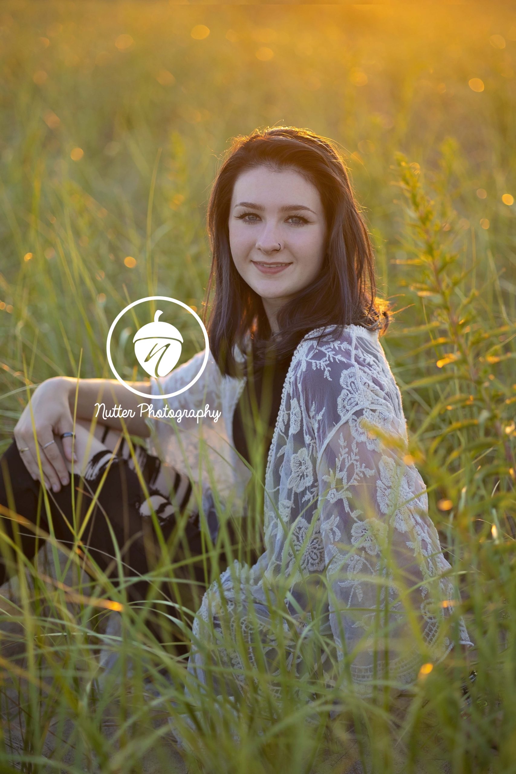 High School Senior Photographed in beach grass - Nashua Photographer
