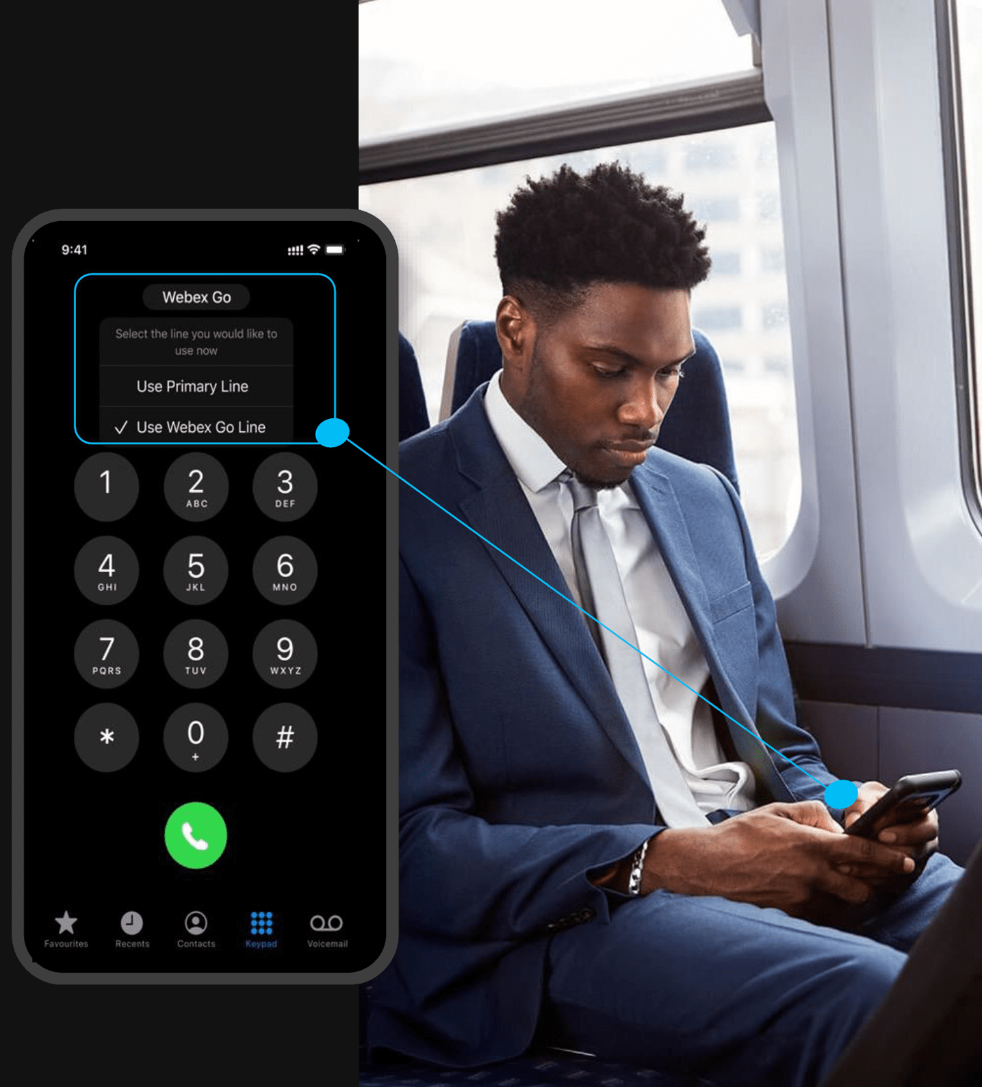 Webex Go With Calltower - Ultra HD Dark Designs for Desktop