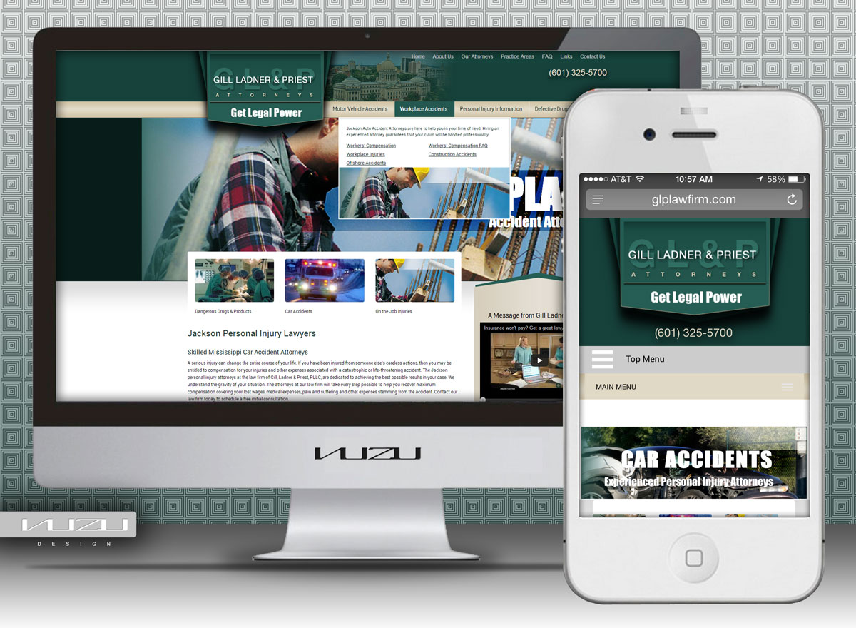 Legal website design website design by Nuzu