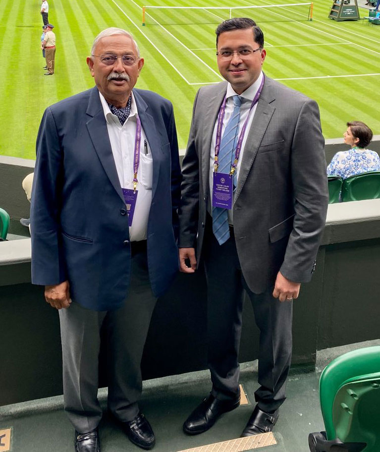 Looking forward to centre court day 1 @Wimbledon_2022 with dad @KailashVasdev