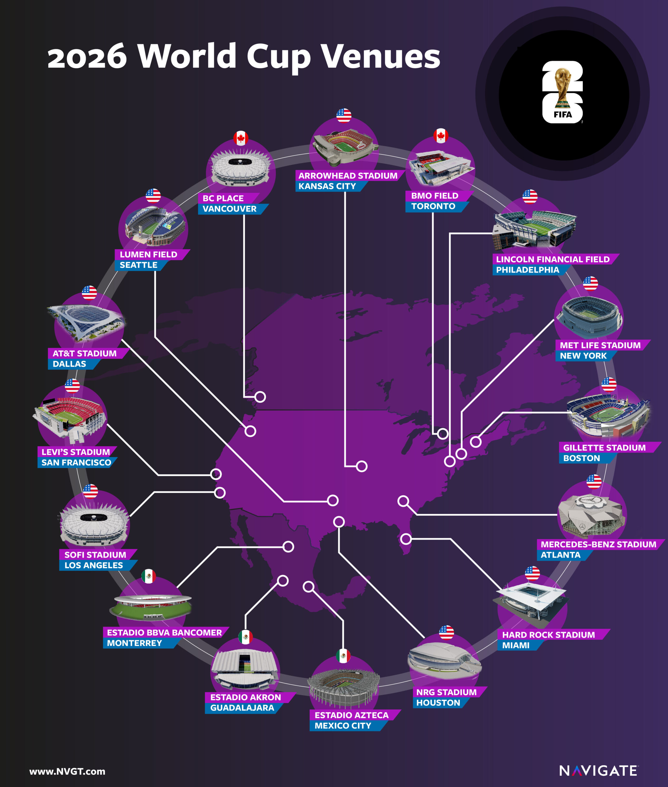 World Cup 2026 Map World Cup 2026 How Each Country Voted Venues Map Scaled 