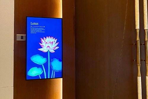 Digital Signage used to display ongoing events in a hotel resort in Cebu