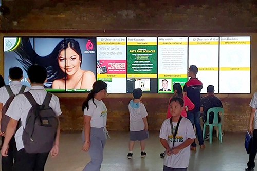 Digital Signage used as a Digital Information Board for a school
