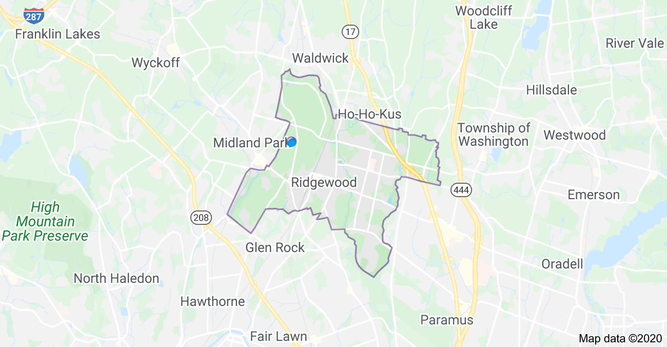 Ridgewood NW Bergen County Living Ridgewood Map 
