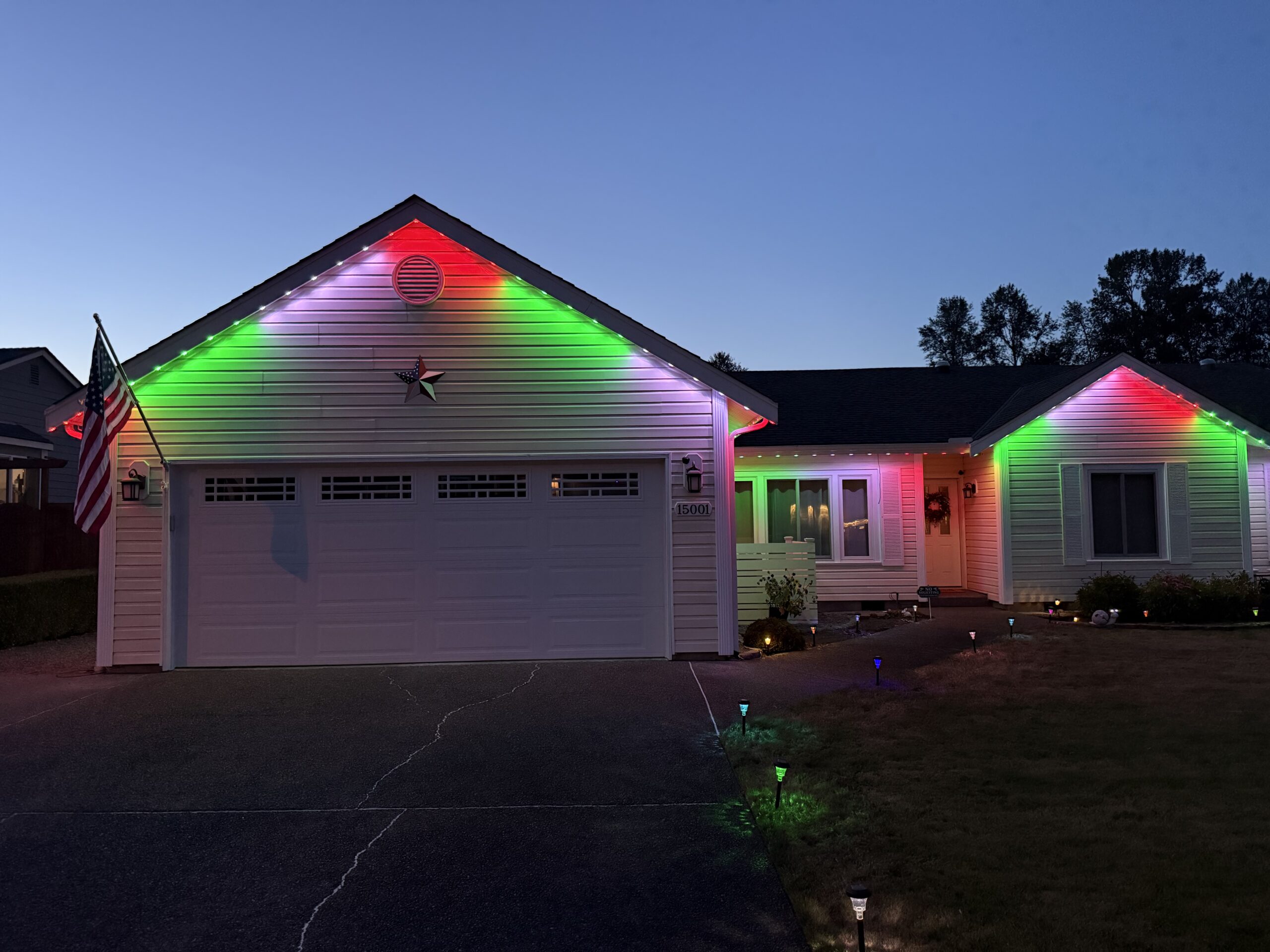 permanent lights Orting