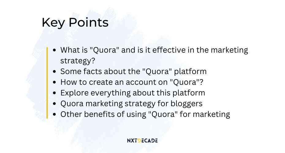 Quora marketing strategy