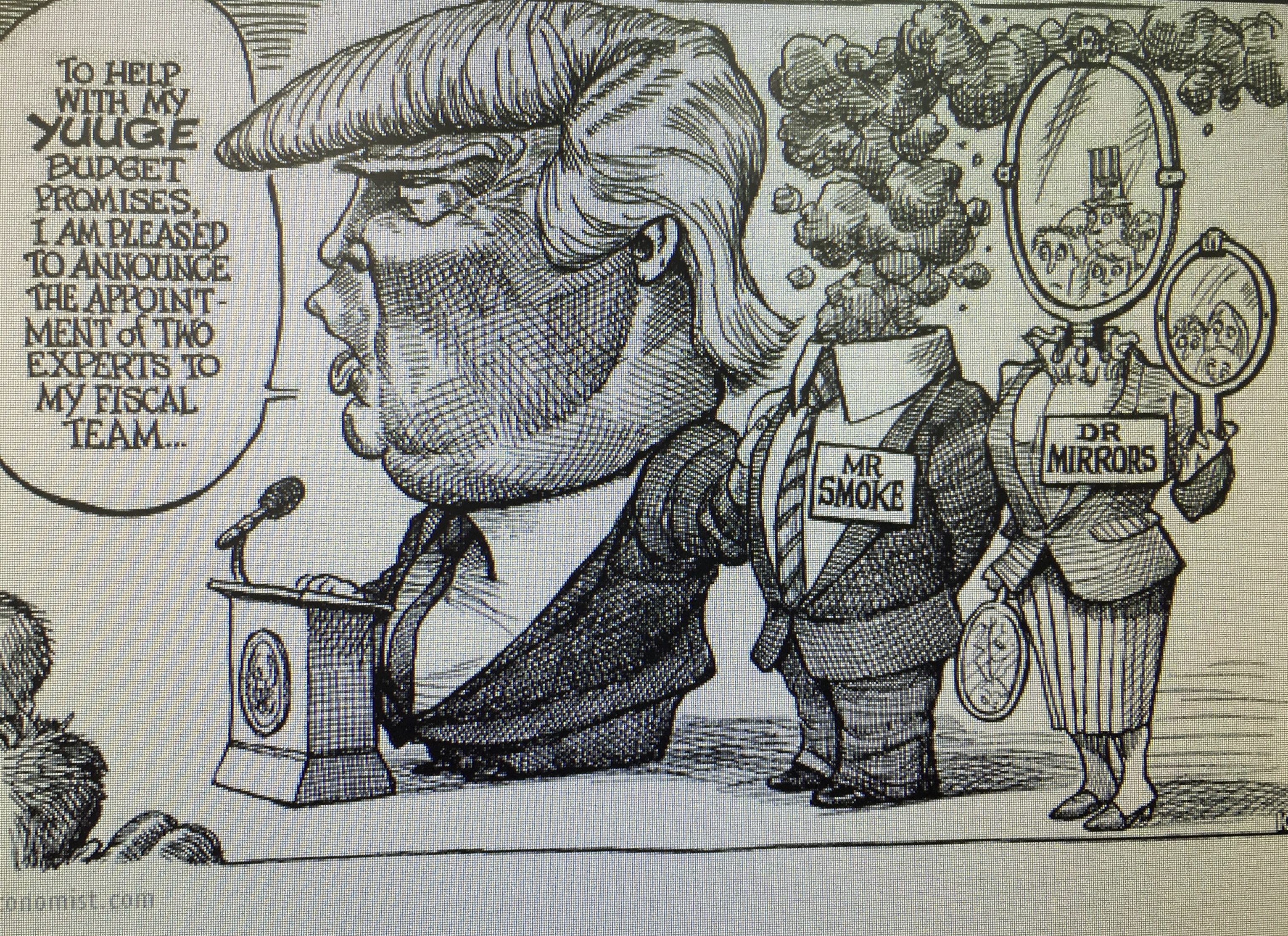 Enjoying a bit of clever humour at the expense of a certain president.