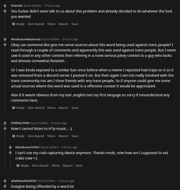 Shares of sofi and wish are popular among redditors. Reddit S R Animemes Sub Bans The Word Trap And Receives Torrential Waves Of Backlash Nyannet