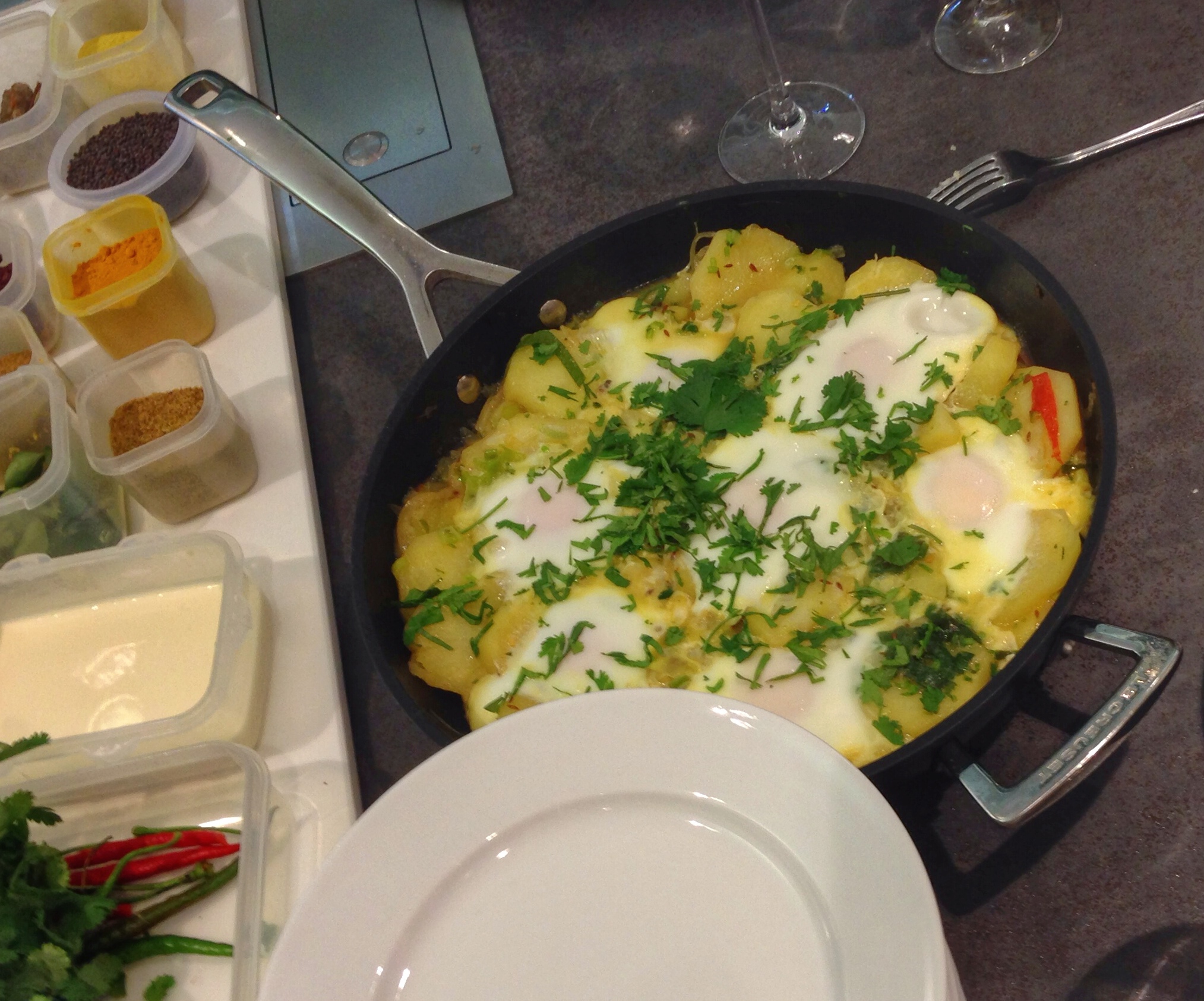 eggs with potatoes