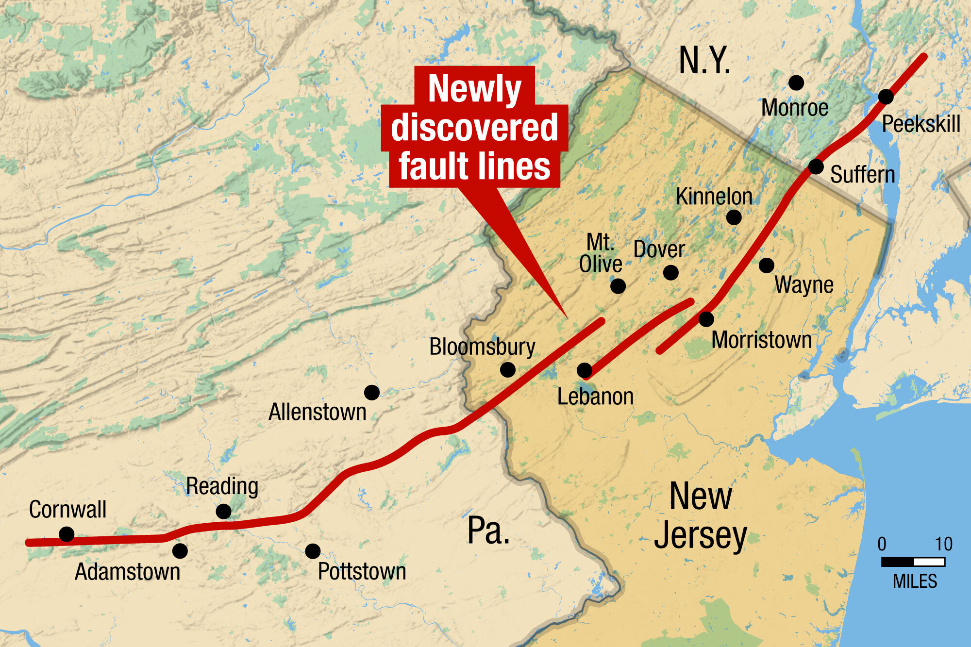 Newly Discovered Fault Line Shows Why NYC Shook Harder Than New Jersey Fault LinesX 