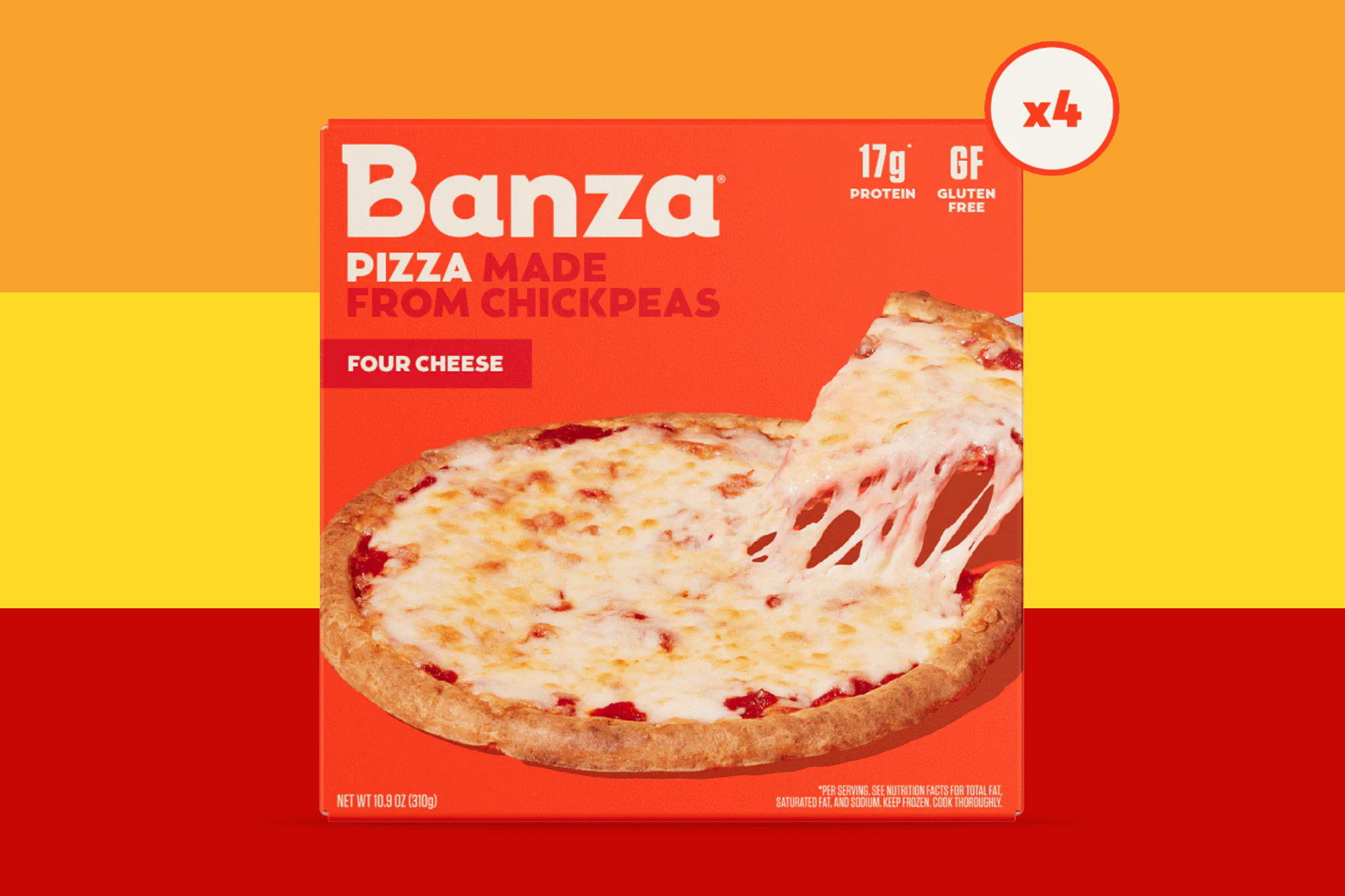 Four Cheese Chickpea Pizza