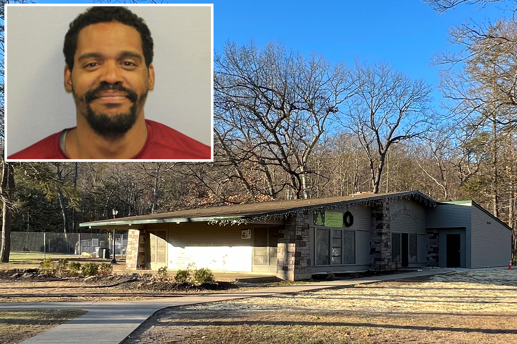 ‘Burglar’ gets stuck in chimney trying to retrieve his dog from  Connecticut park bathroom