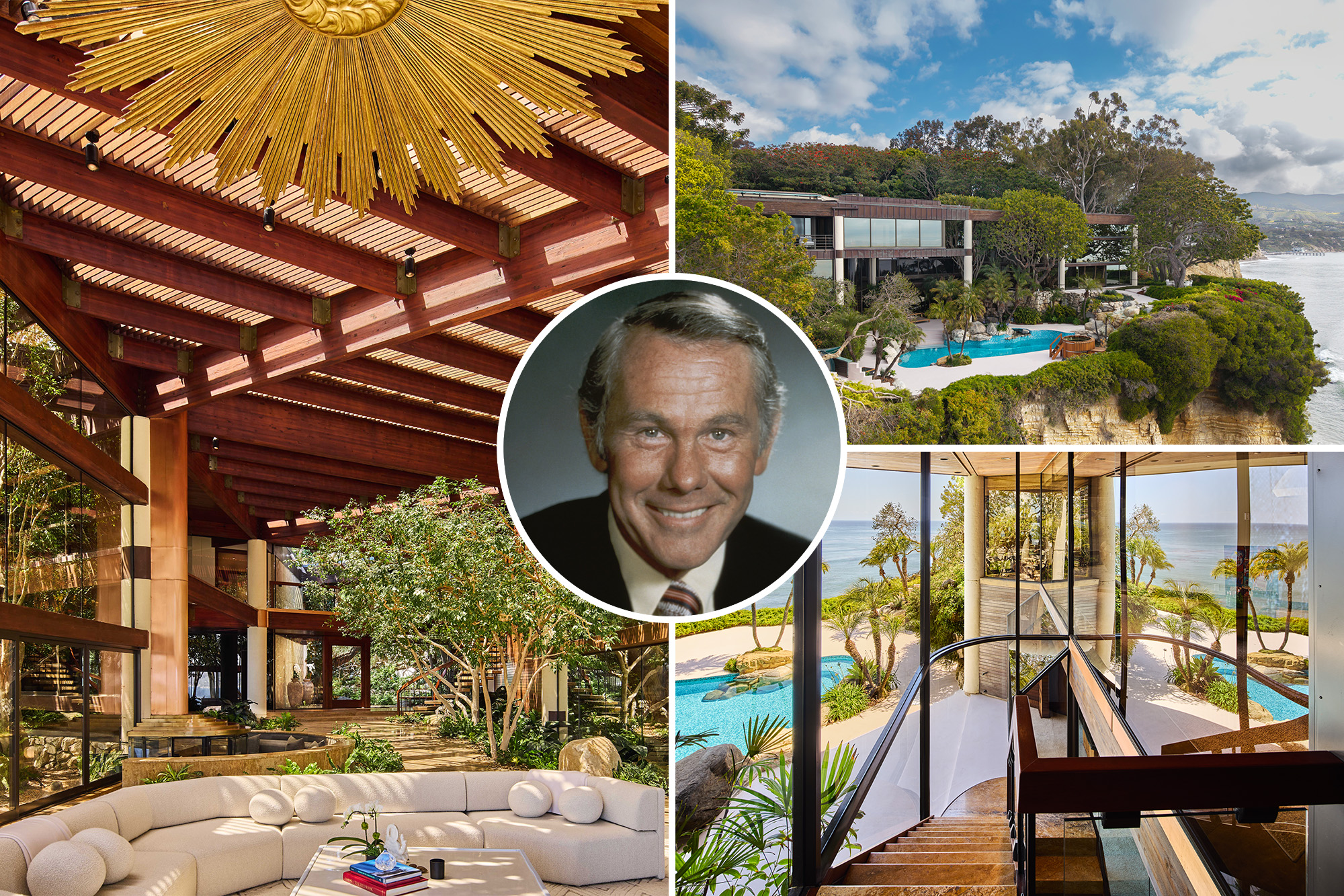 Johnny Carson’s former Malibu home lists for 0M
