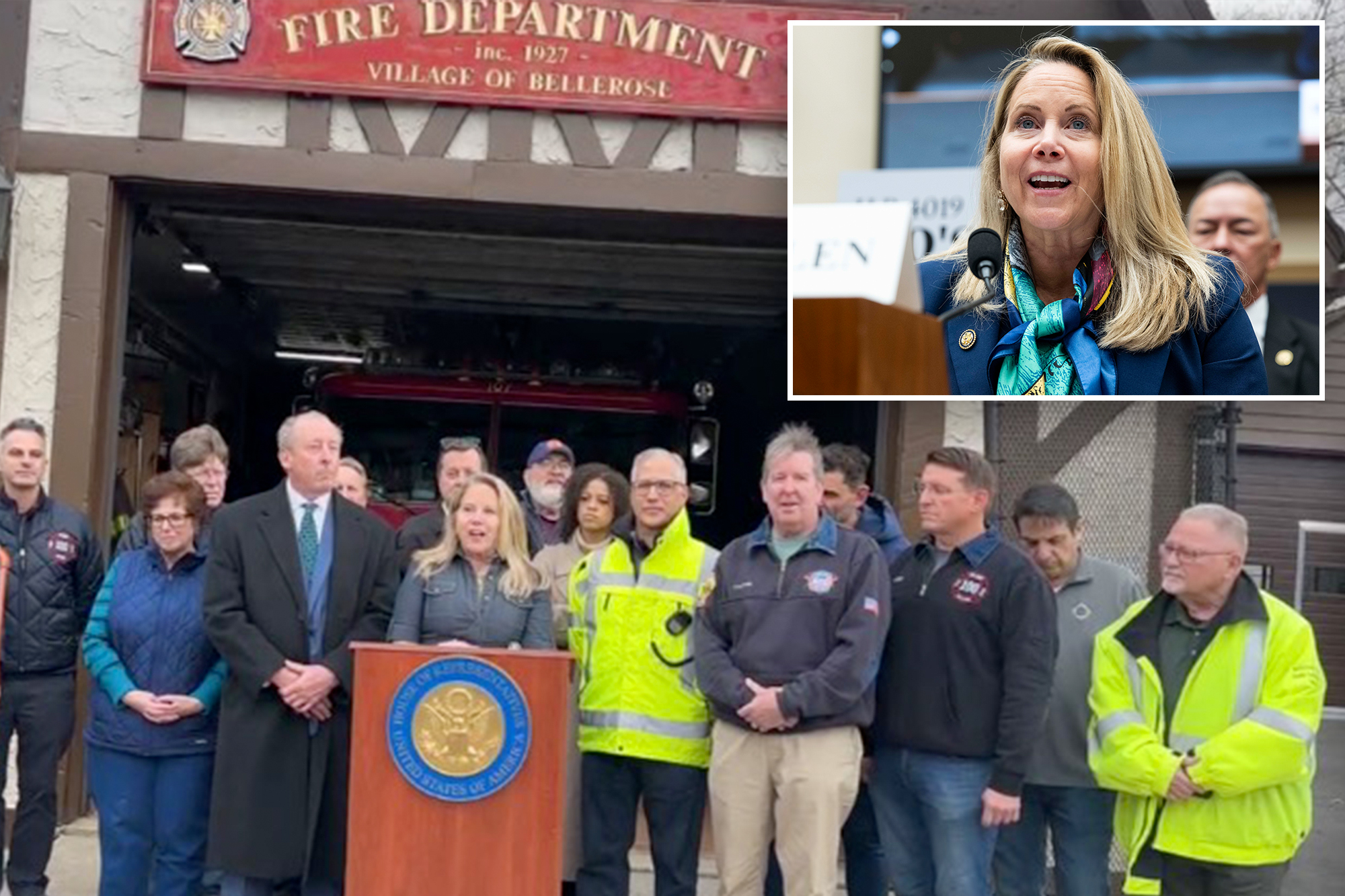 Exclusive | House Dem boasts she got M in fed funding for Long Island firefighters — but voted against it