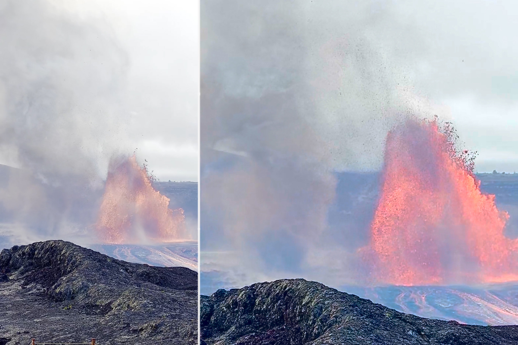 Giant ‘volnado’ spins up as Kilauea erupts in Hawaii