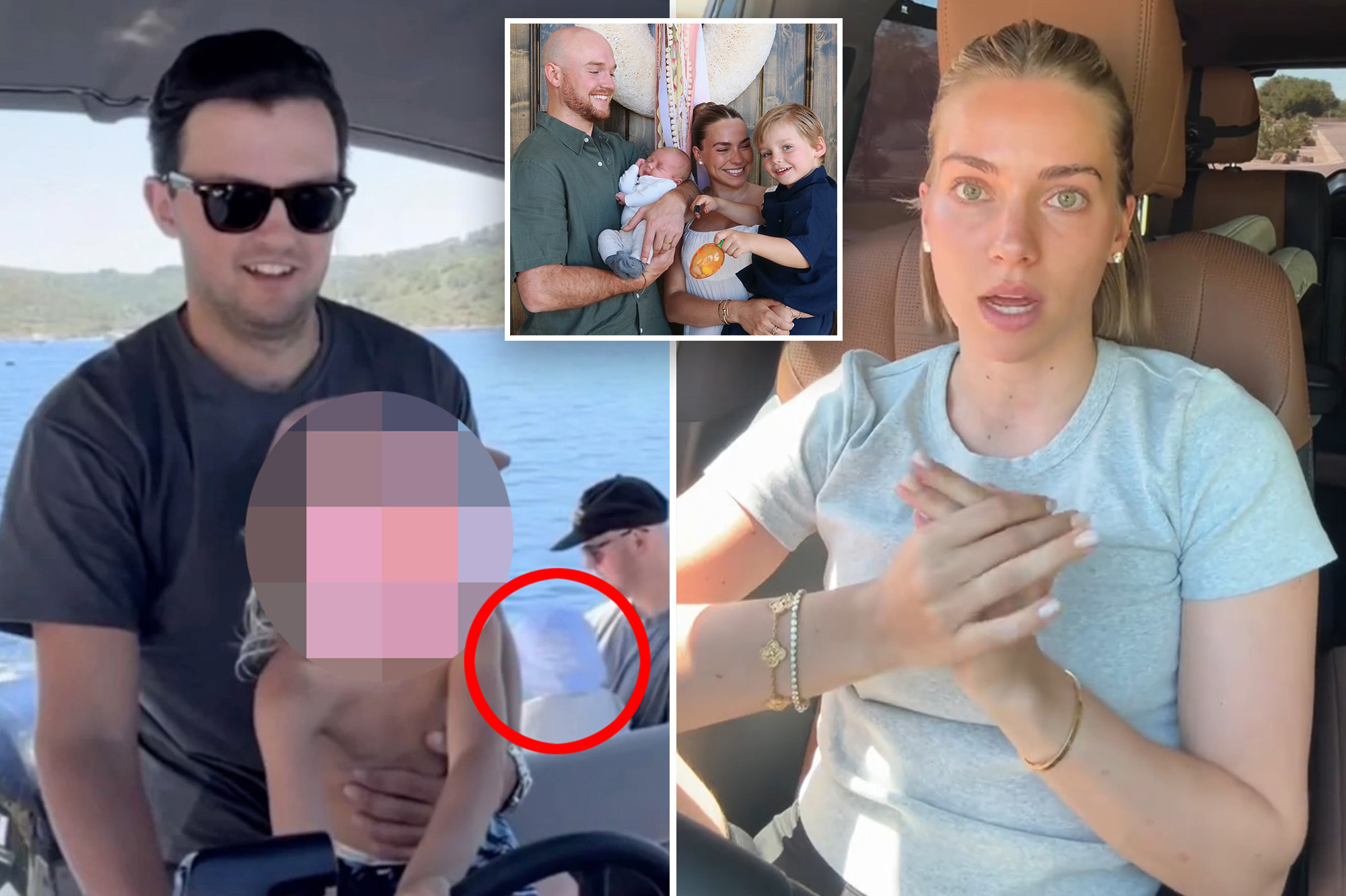 Influencer Emilie Kiser apologizes after toddler seen on boat without life jacket — year after son’s drowning