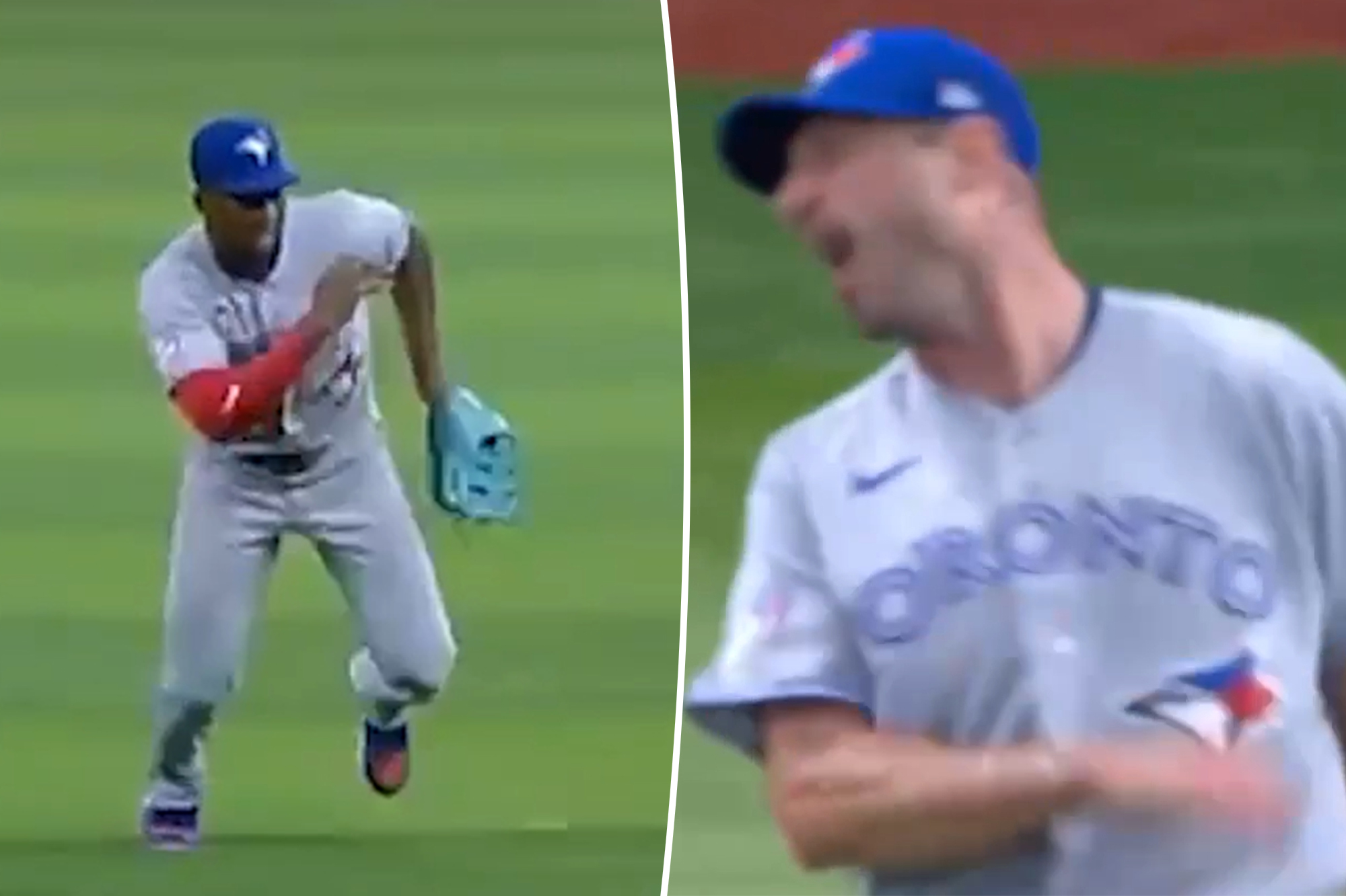 Max Scherzer loses it after Blue Jays outfielder inexplicably misplays fly ball