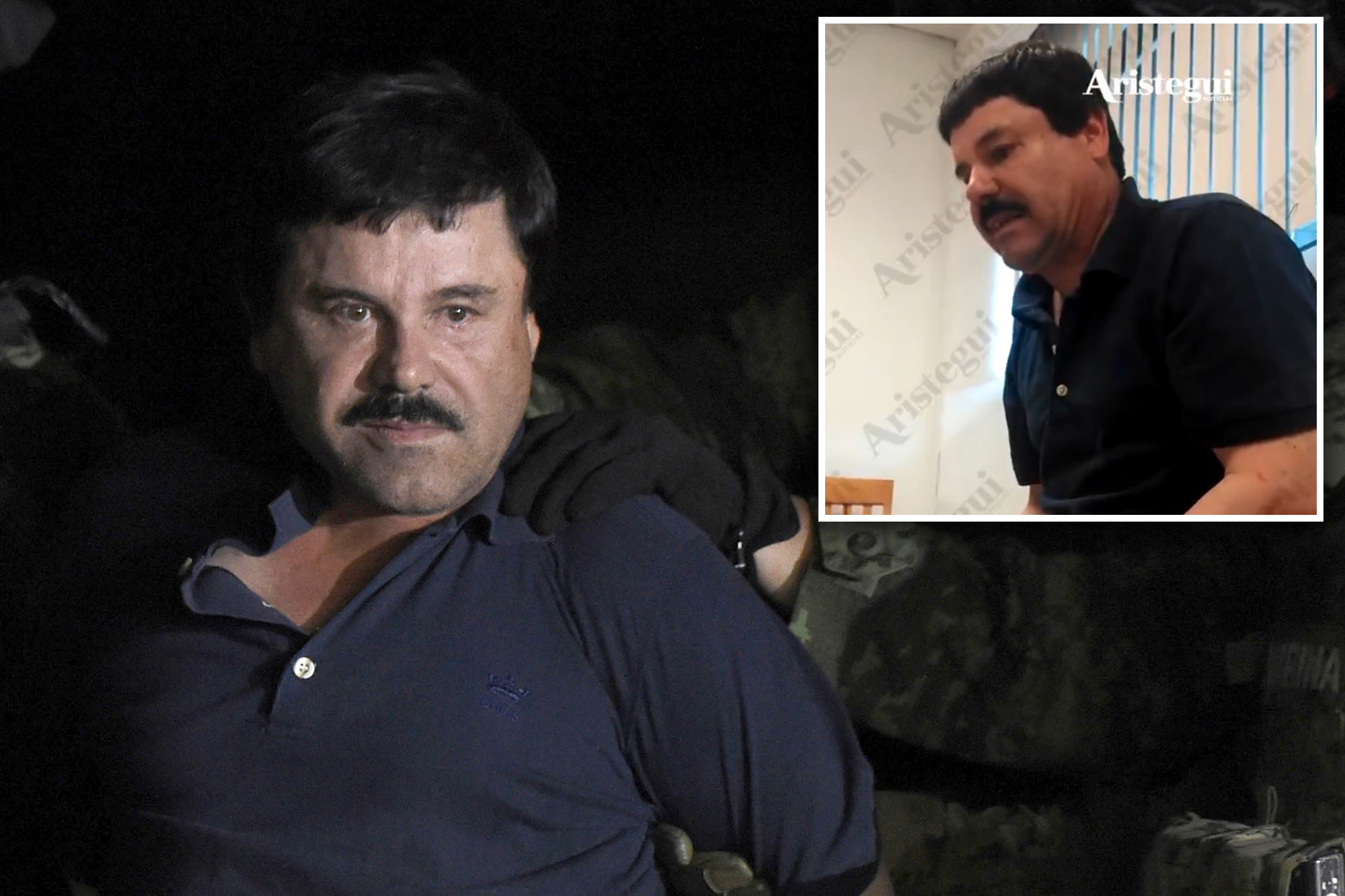 New footage of El Chapo’s first hours in captivity reveals notorious drug lord insisting his cartel would not rescue him out of prison
