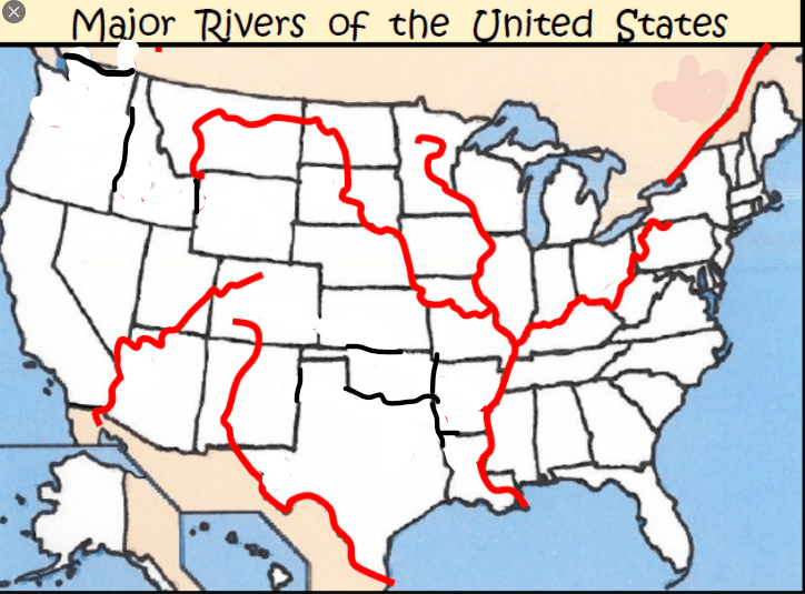 Redrawn Map Of The United States Mainly Based On River Borders JCDAT B 