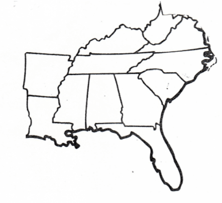 A Blank Map Of The Southeast US What Can You Learn 