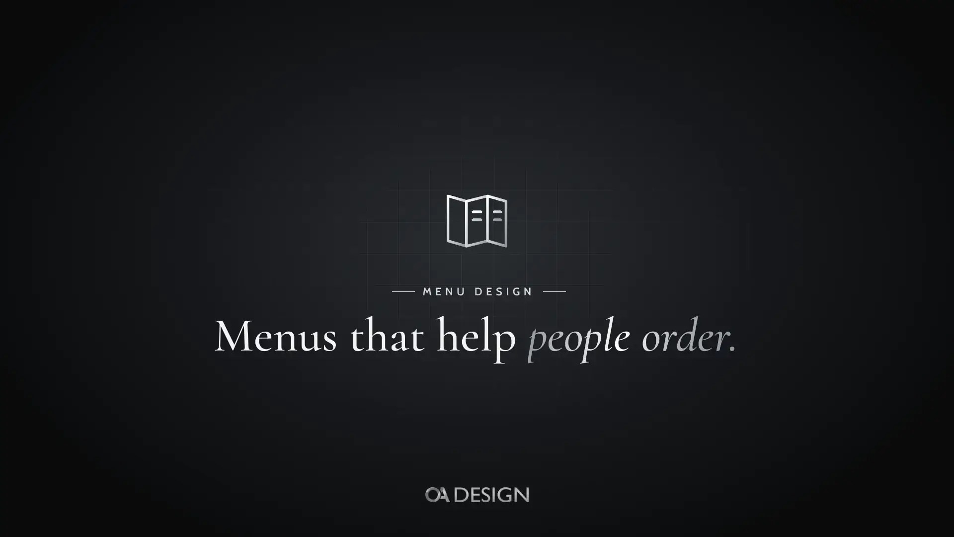 Restaurant menu design tips by OA Design Malta