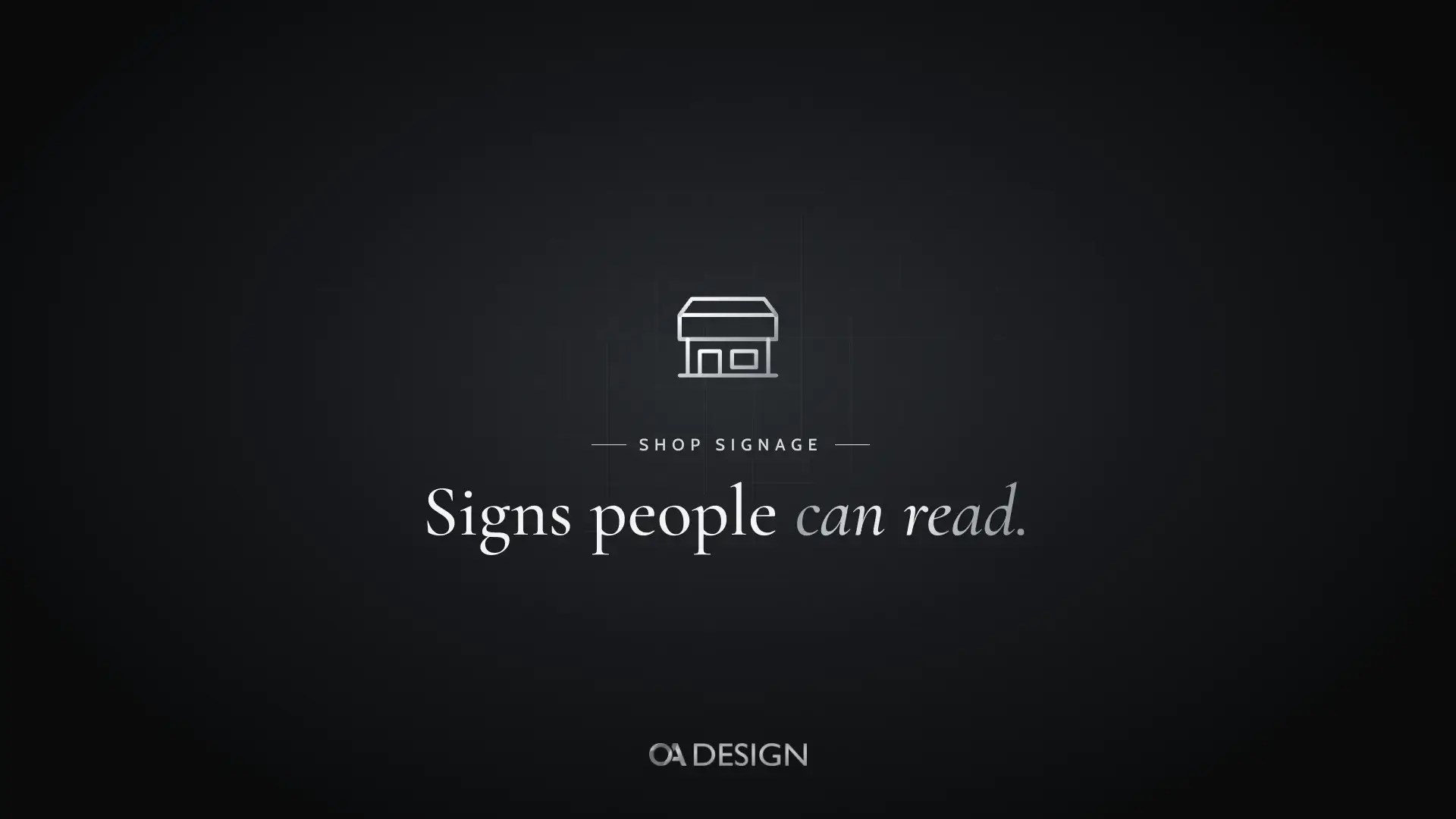 Shop sign design tips by OA Design Malta