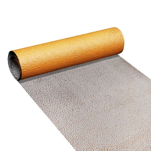 Hammered faux tin backsplash roll in antique white
